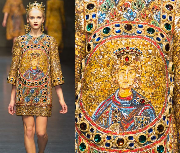 Ancient Opulence Dolce & Gabanna Fall 13 | Pattern People