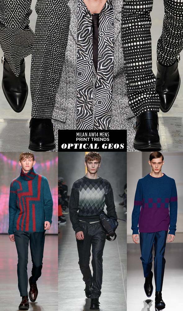pattern people AW14 Men Print Trends Milan 4 Runway | AW14 Mens Milan Print Trends