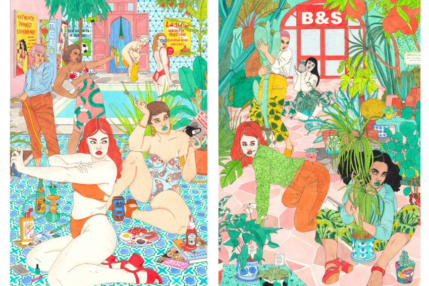 Illustrations from Aspirational Exhibit | Laura Callaghan